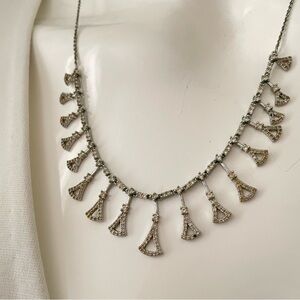 Sterling silver vintage collar necklace